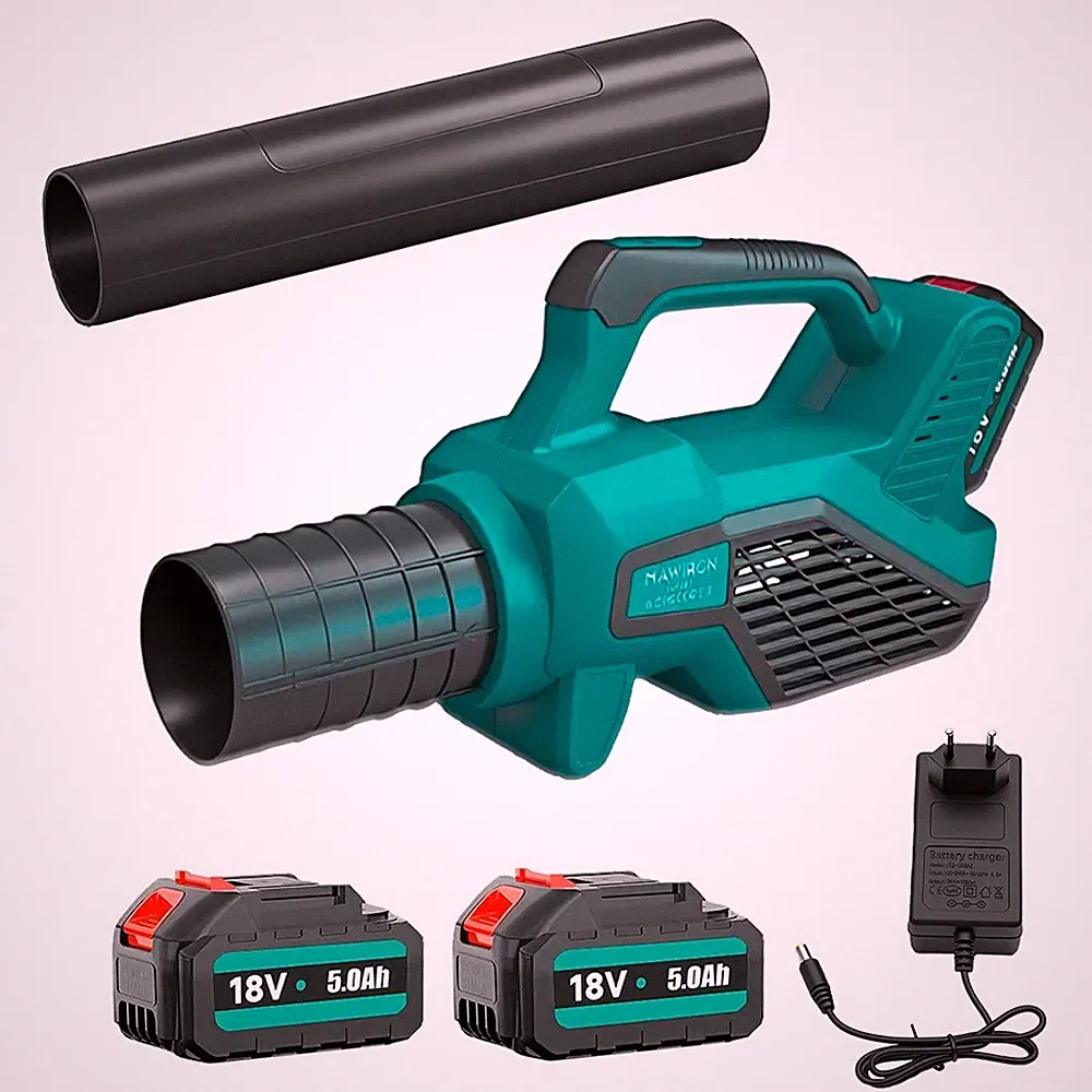 Hochleistungs-Laubbläser 530 CFM, 21 V, für Makita 18-V-Akku, 2 Akkus, kabellos