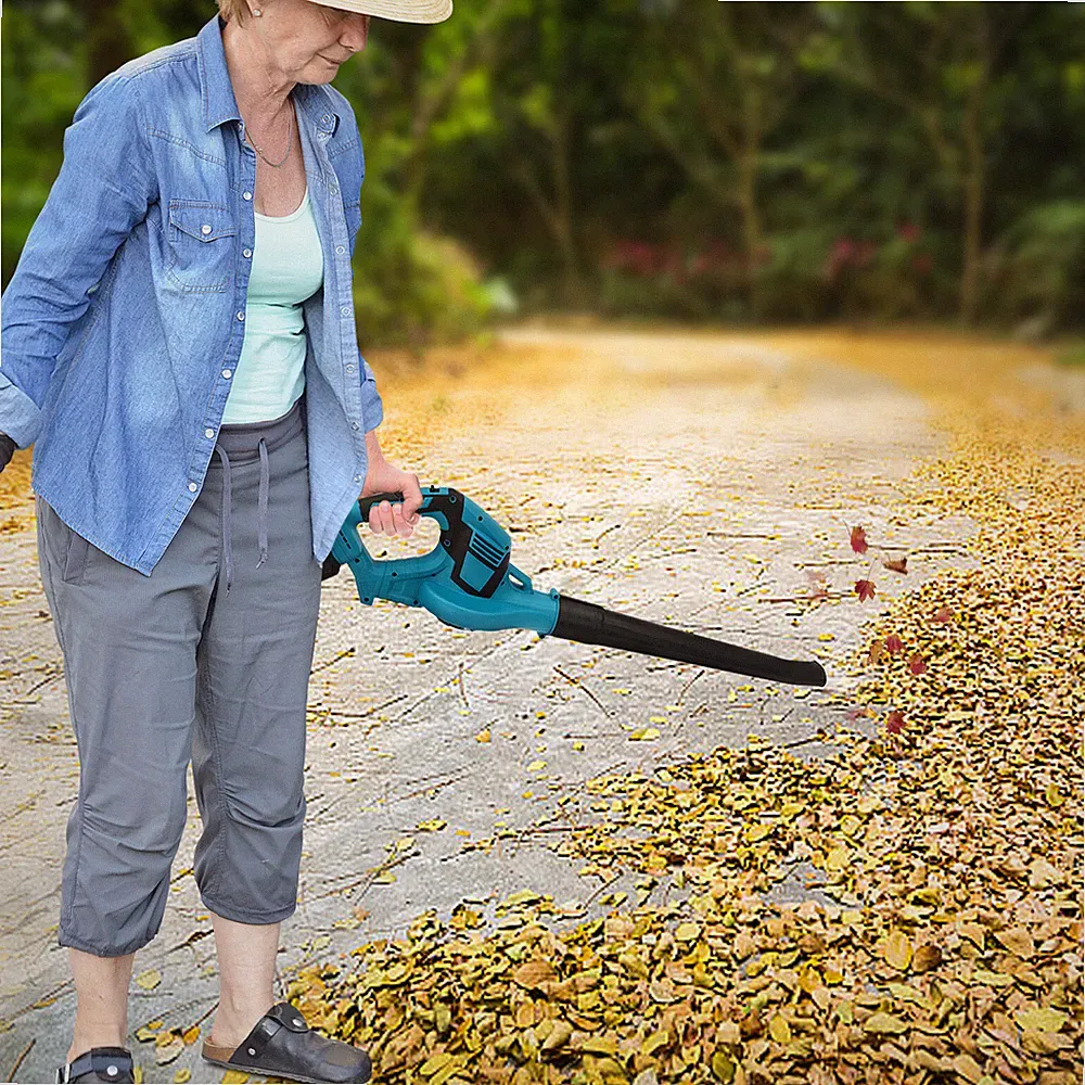 Kabelloser Laubbläser Blau Akku Laubbläser Handgerät Laub Bläser Gebläse NEU