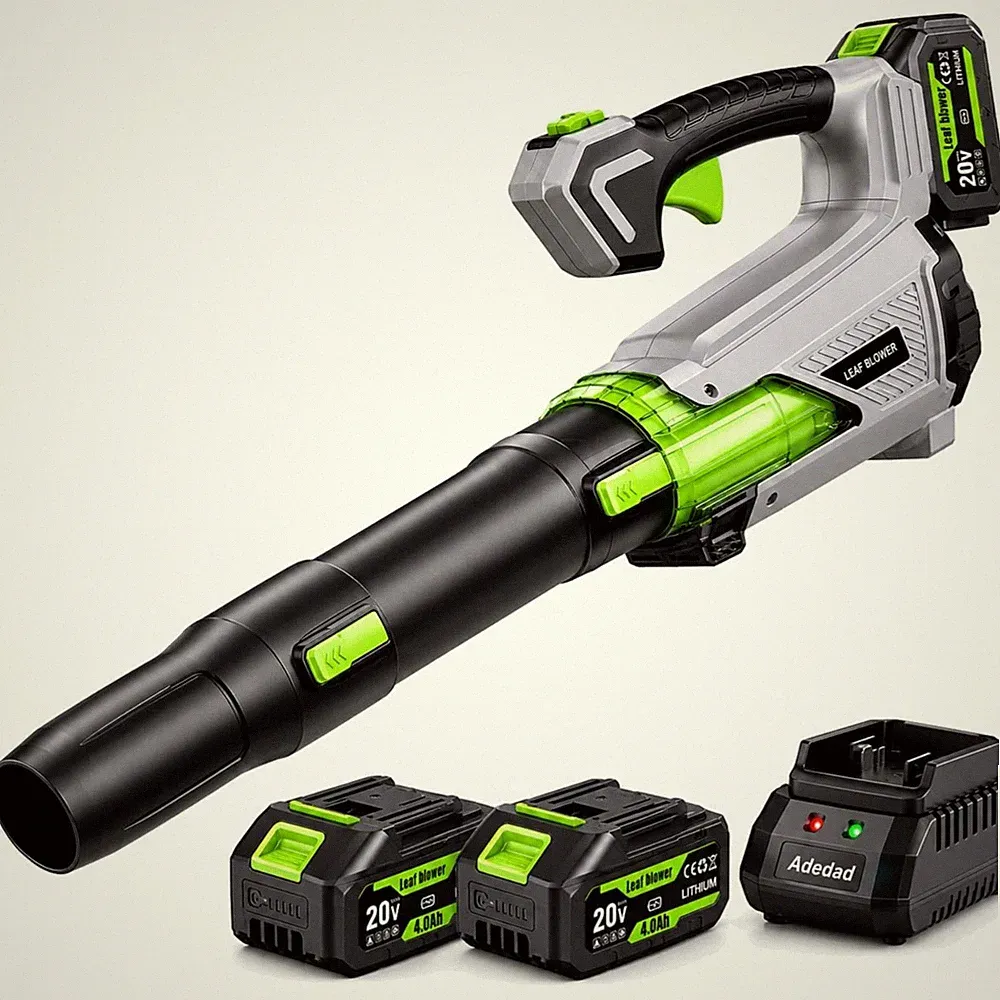 Kompakte 21V Akku Laubbläser mit 2x4,0Ah – Effizienter Luftstrom und Ergonomie