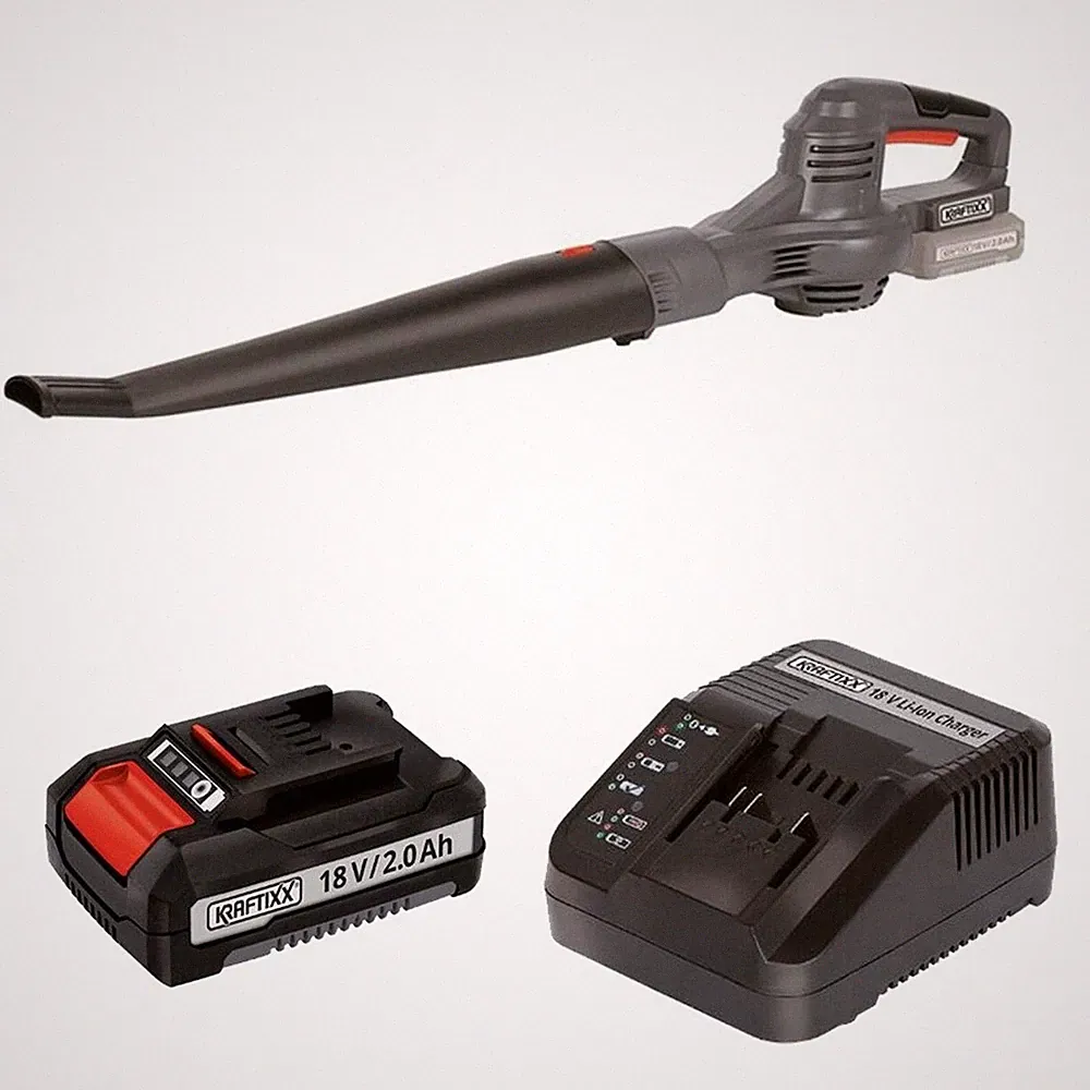 Kraftixx KX-ALB 1821 Li Akku-Laubbläser Set 18V inkl. Akku & Ladegerät