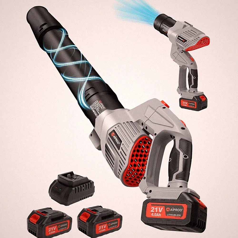 Laubbläser akku,kabellos,Turbomodus,1189m³/h,21V,elektrischer Laubbläser 5 Gä...