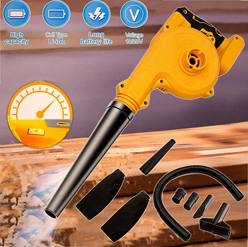 Laubbläser für Dewalt 18V 20V Akku Gartenblattgebläse Laubsauger Staubreinigung