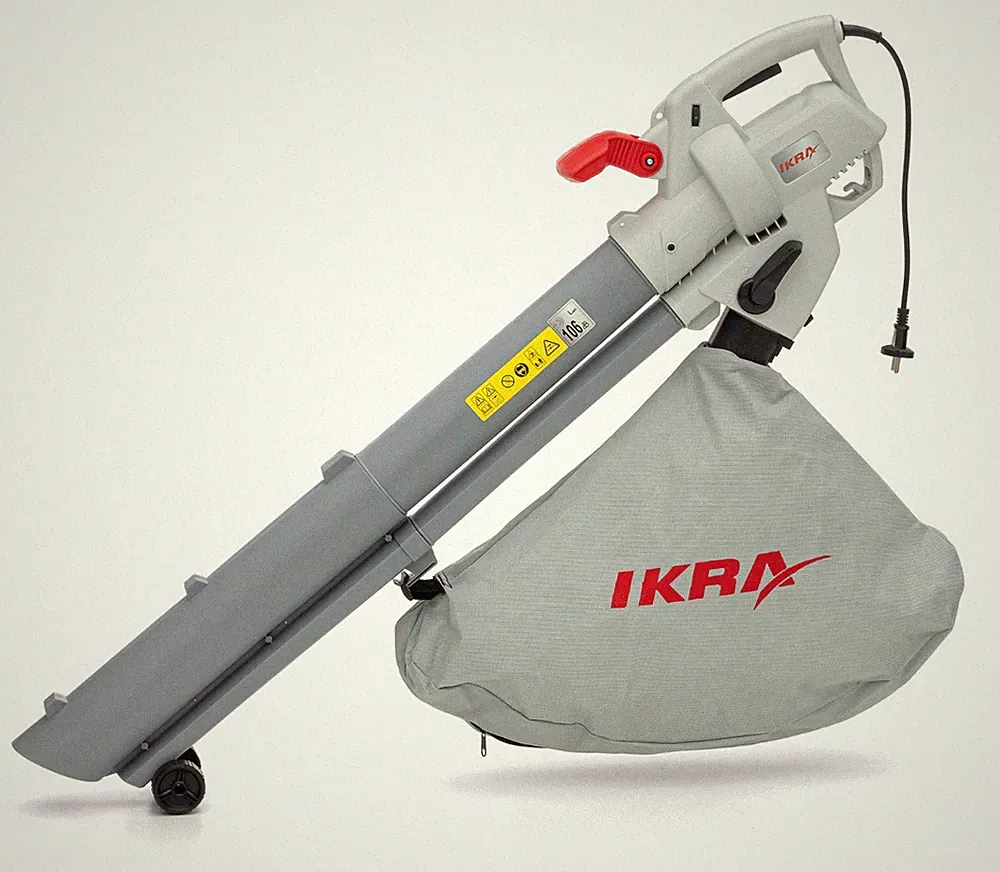 Laubbläser Laubsauger Häcksler 3000W 3in1 Fangsack leicht IKRA