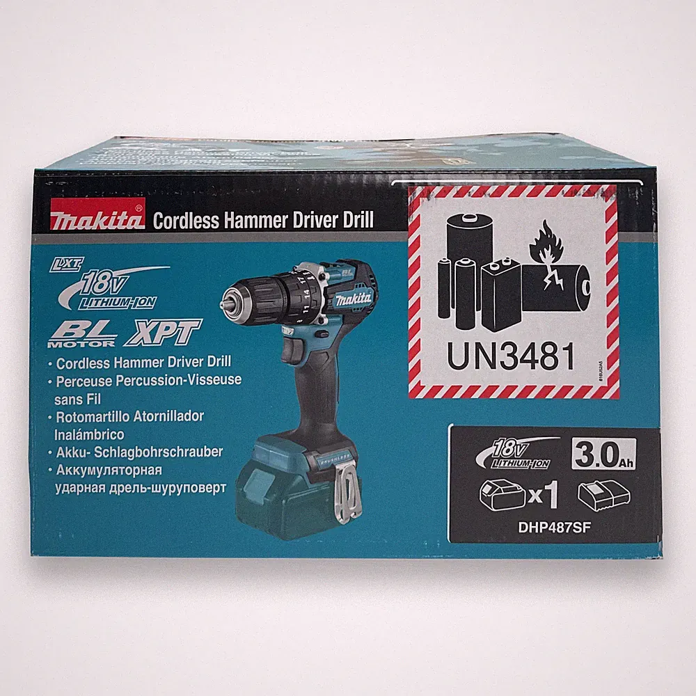 Makita Akku Bohrschrauber DHP487SF 18V mit 1x 3,0Ah Akku & Ladegerät NEU & OVP