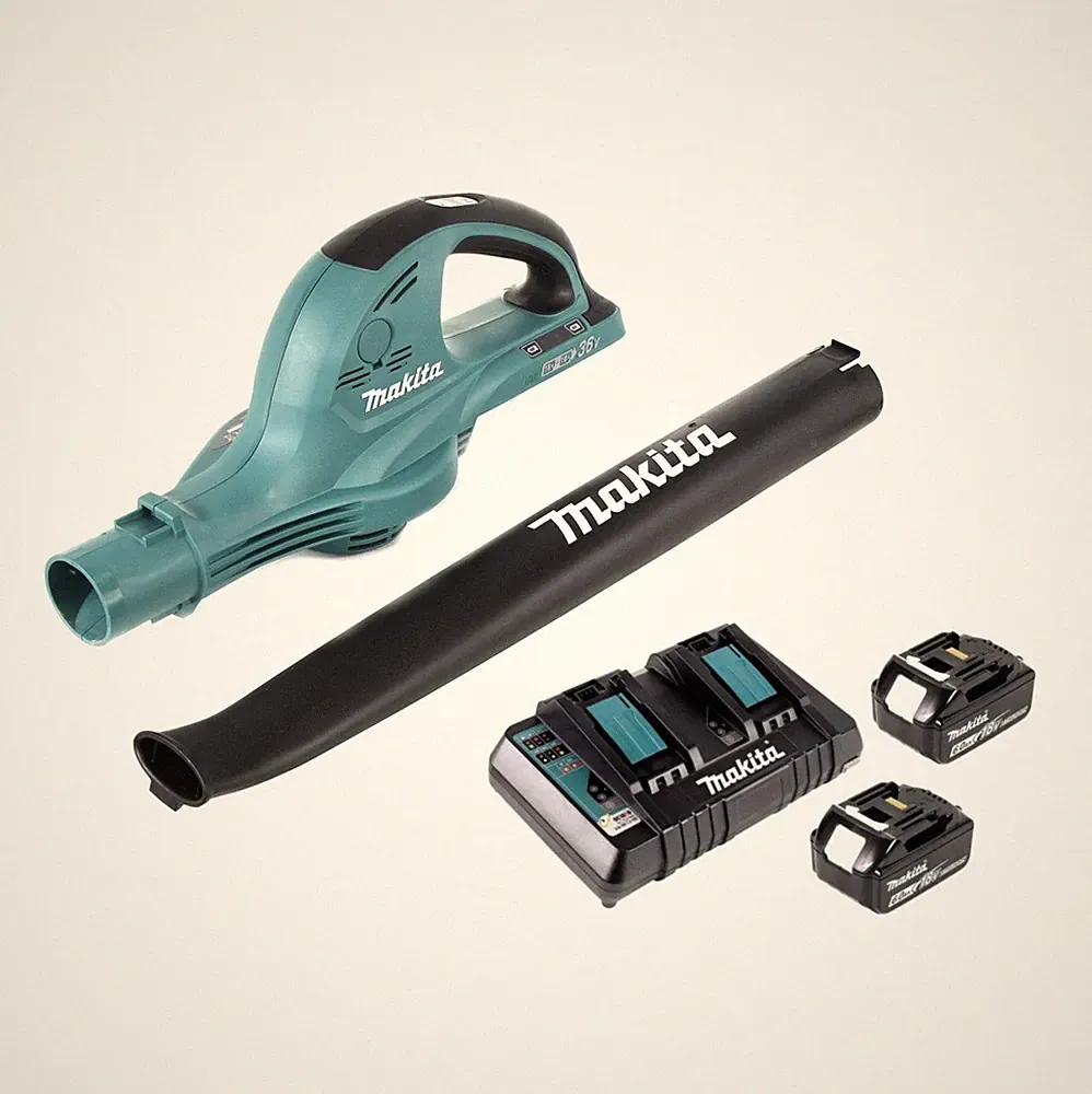 Makita DUB 361 2x 18 V / 36 V Akku Laubbläser Gebläse + 2x 6 Ah Akku + Lader