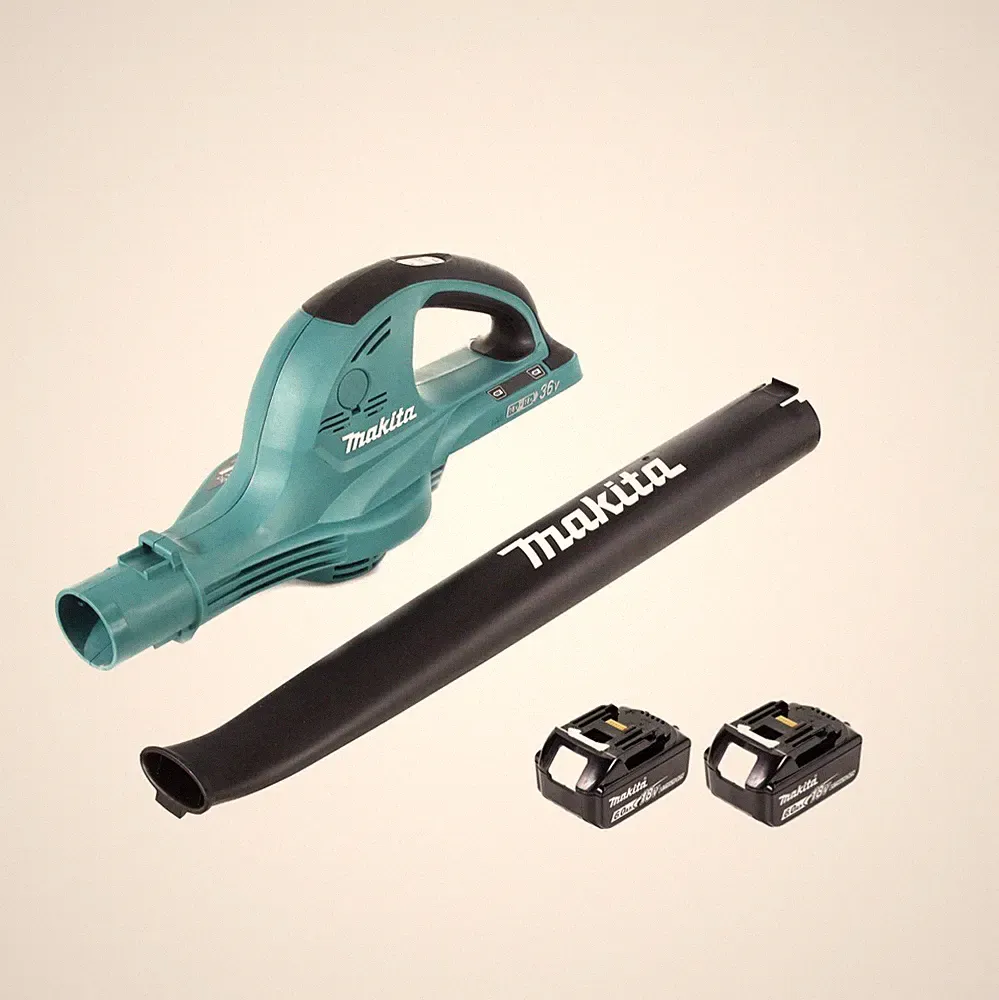 Makita DUB 361 2x 18V / 36V Akku Laubbläser Gebläse + 2x Makita BL 1860 6Ah Akku
