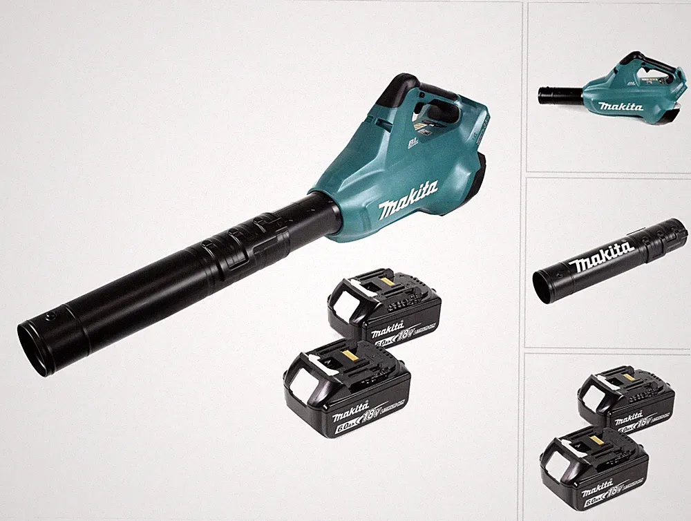 Makita DUB 362 G Akku Laubbläser Akku Gebläse 36 V ( 2x 18 V ) + 2x Akku 6,0 Ah