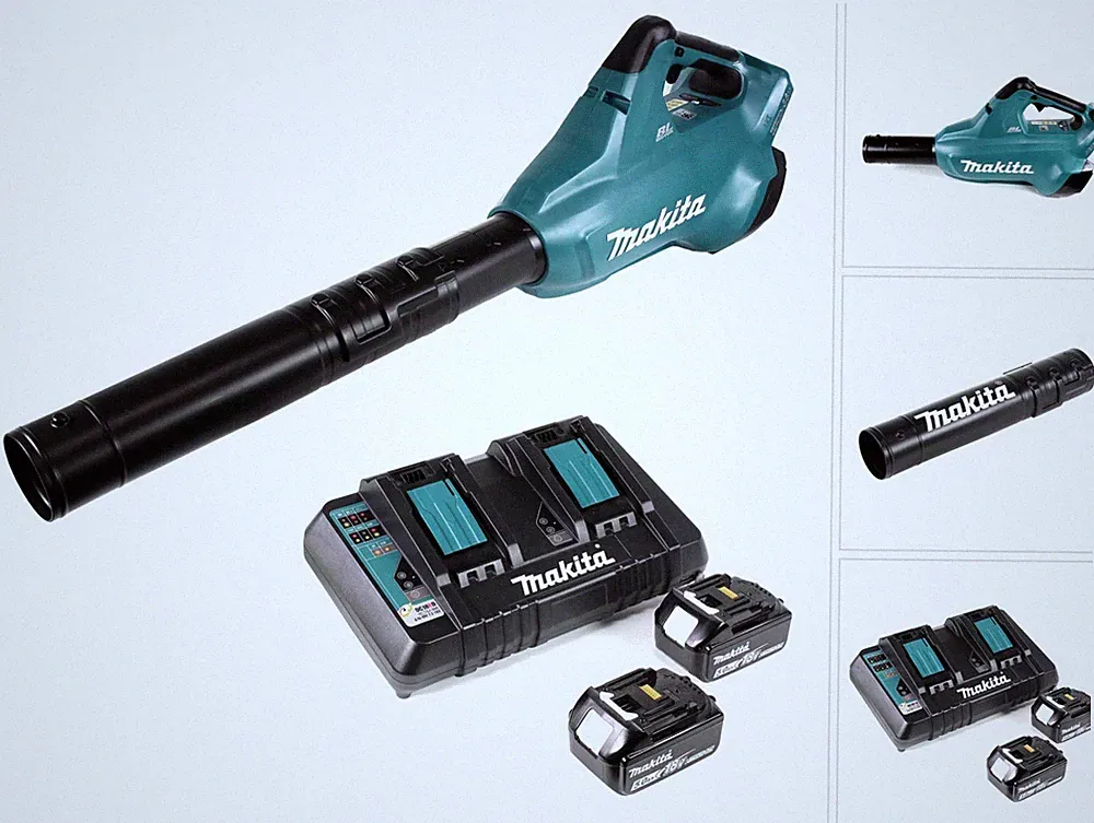 Makita DUB 362 PT Akku Laubbläser 36V + 2x Akkus 5,0Ah + Doppellladegerät
