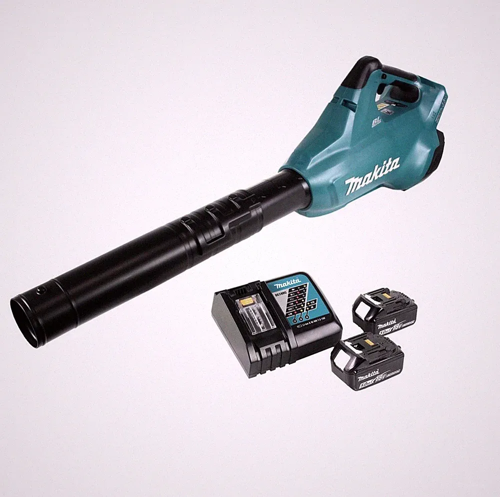 Makita DUB 362 RT Akku Laubbläser 36 V ( 2x 18 V ) + 2x Akku 5,0 Ah + Ladegerät