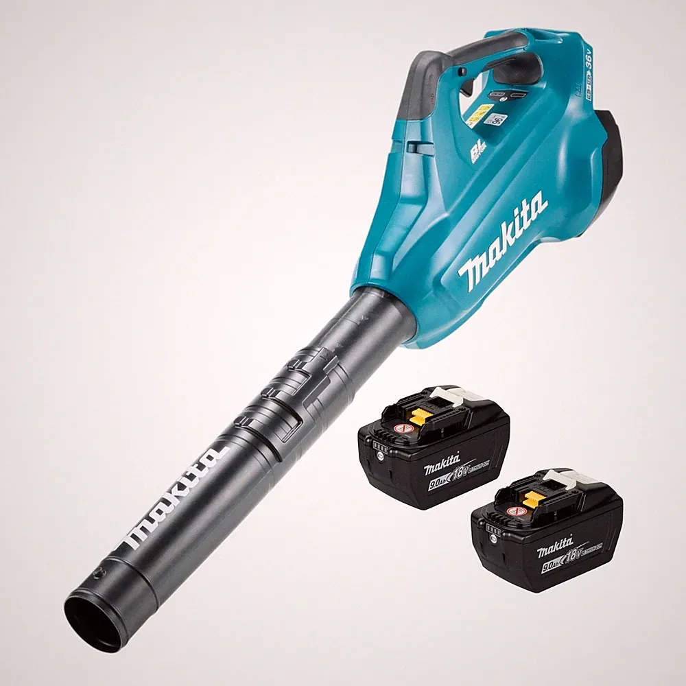 Makita DUB 362 Z Akku Laubbläser Gebläse 18 V ( 2x 18 V ) + 2x Akku 9,0 Ah