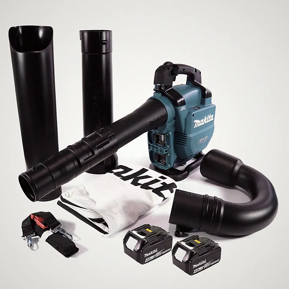 Makita DUB 363 M2V Akku Gebläse / Laubsauger 36V ( 2x 18 V ) + Set + 2x Akku 4Ah