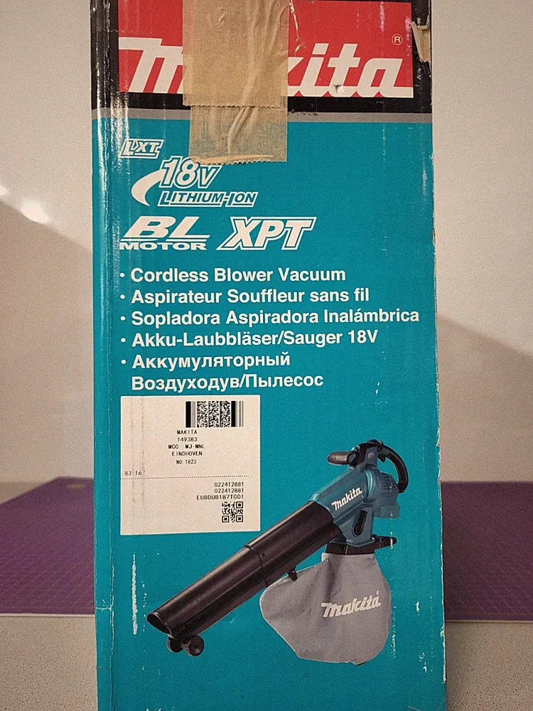 Makita DUB187Z Akku-Laubbläser/-sauger (ohne Ladegerät und Akku) - Blau/Schwarz