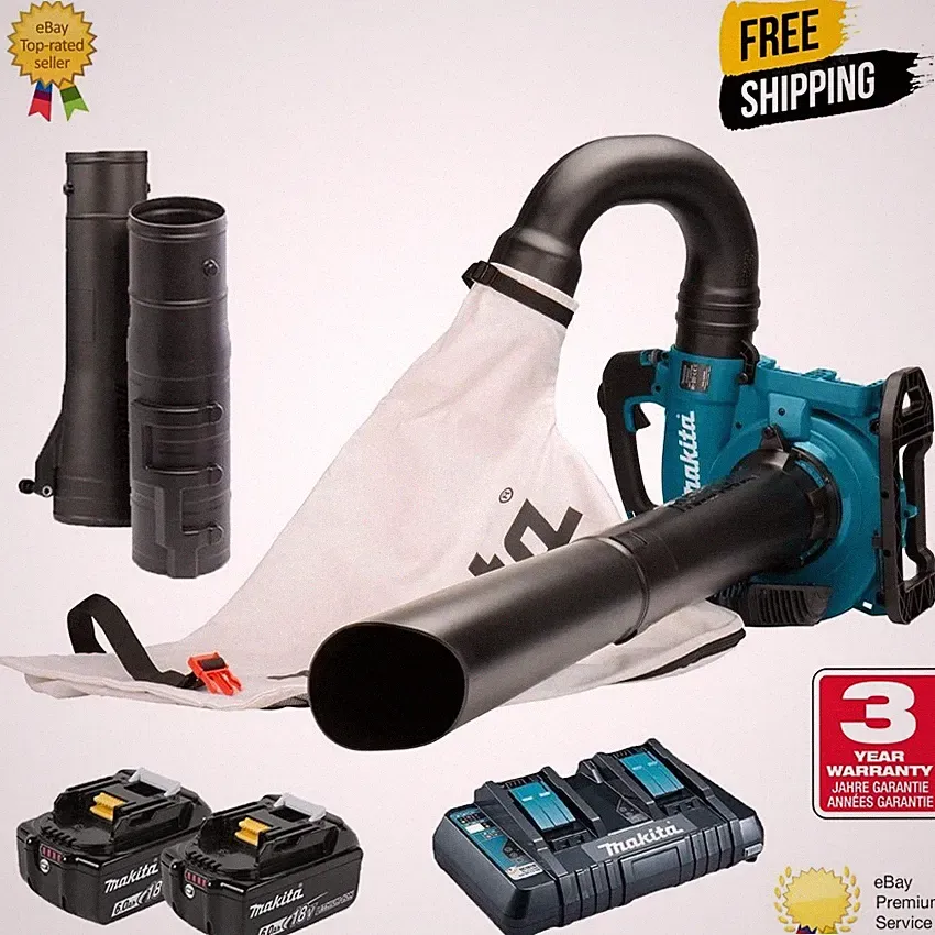 Makita DUB363PG2V Twin LXT 18V/36V Brushless Laubbläser Mulcher Staubsauger 2x6,0Ah