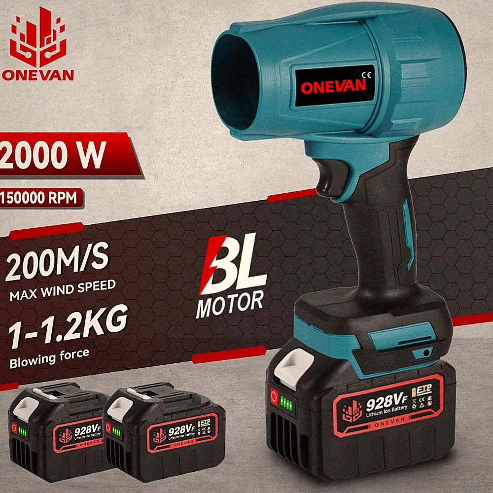 Mini Akku Laubbläser Starkes Gebläse Bürstenloser Turbo Fan Für Makita 18V Akku