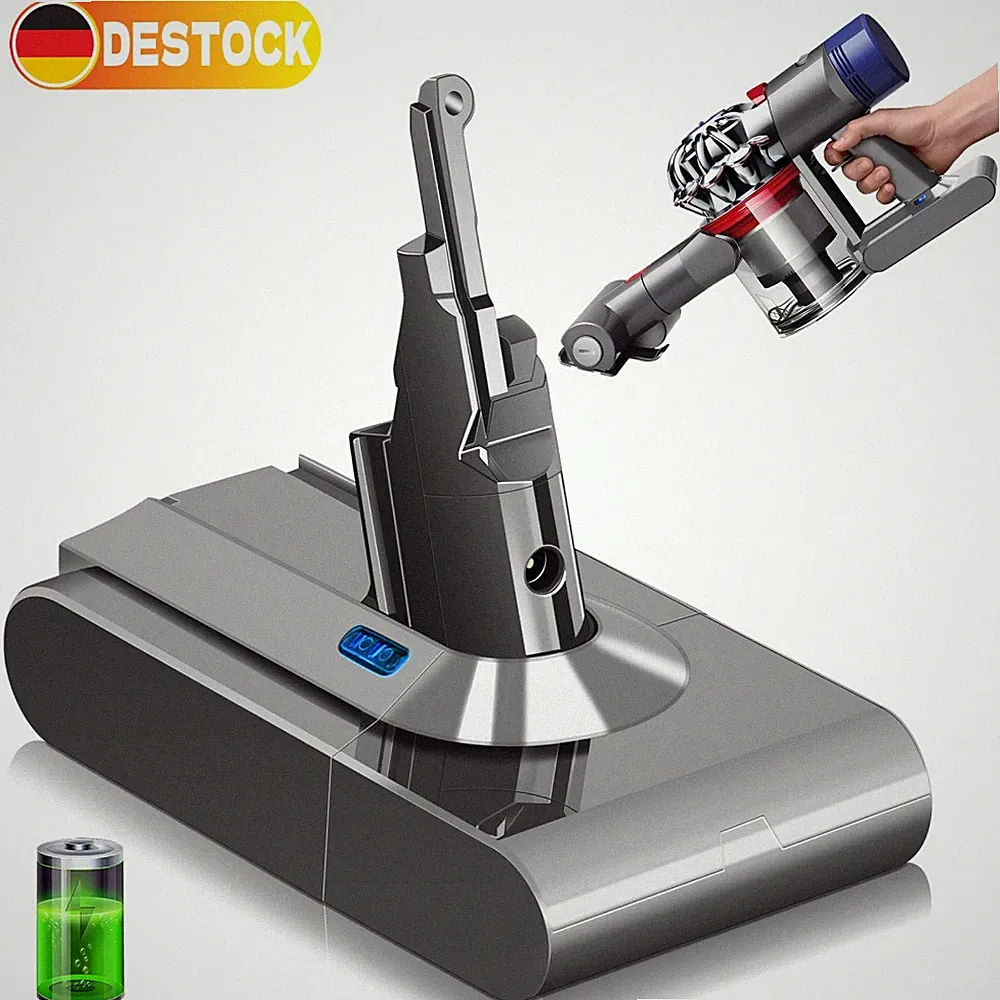 Original Akku Für Dyson V8 SV10 21,6V Absolute Pro Animal Fluffy Sony Cell 6.4Ah