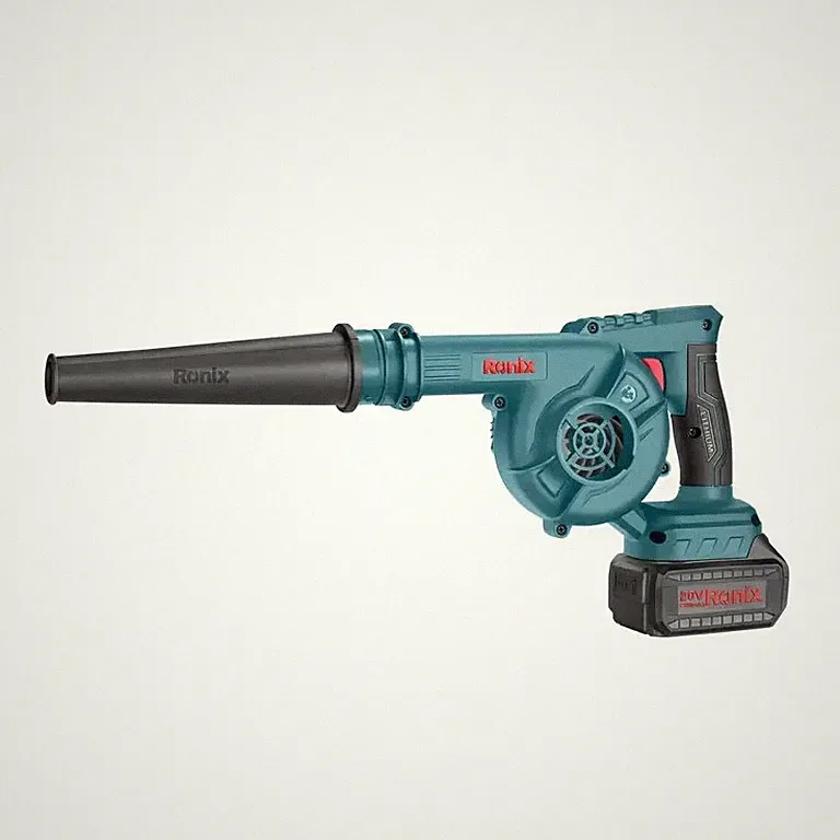 Ronix Serie 86 Mini Akku Laubbläser und Laubsauger, Kompatibel mit Makita Akkus