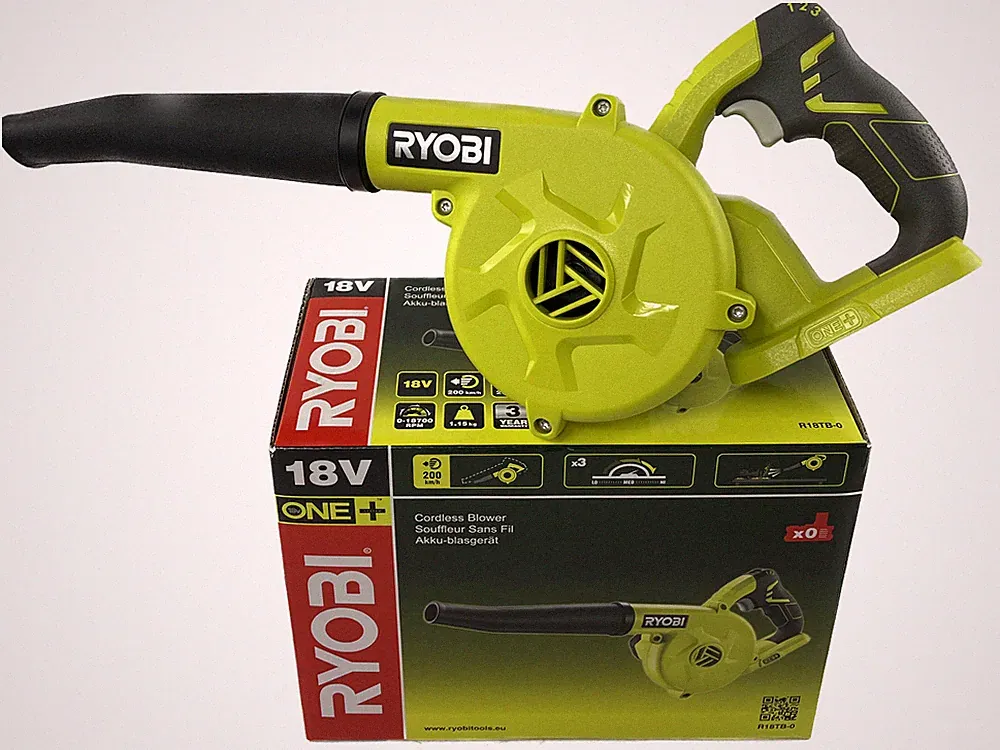 RYOBI 18V ONE+ R18TB-0 Akku-Gebläse Blasgerät Bläser Werkstatt Laub Gebläse R18