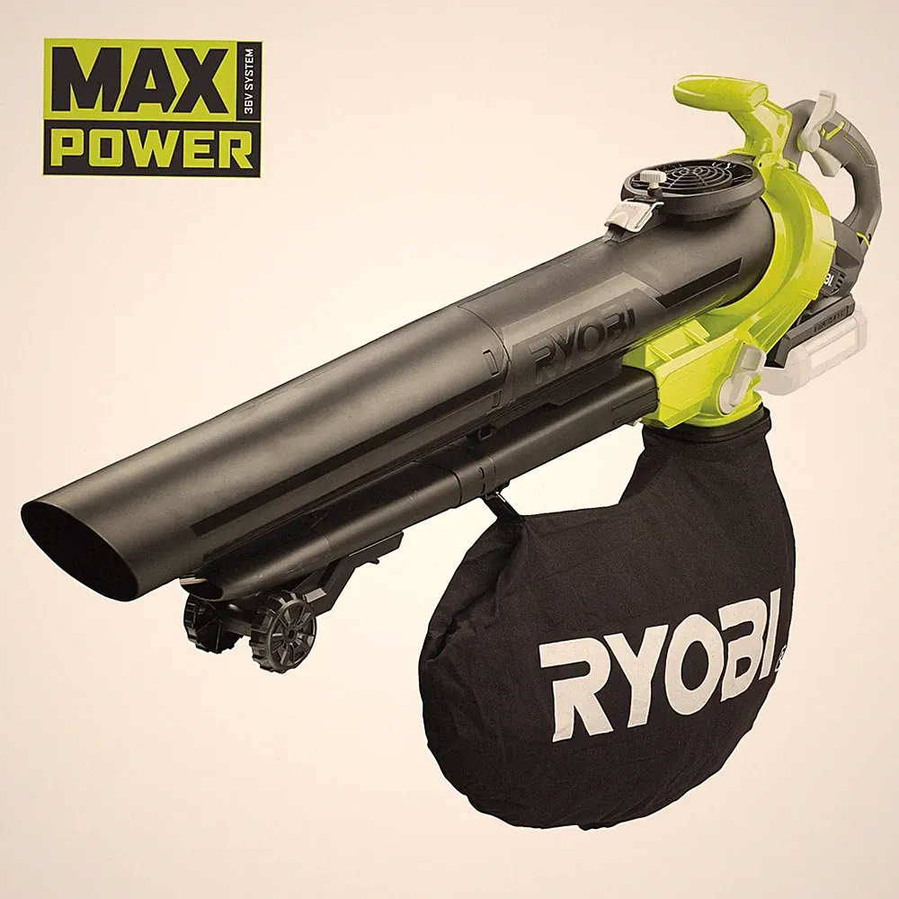 RYOBI 36 V MAX POWER Brushless Akku-Laubsauger ohne Akku und Ladegerät