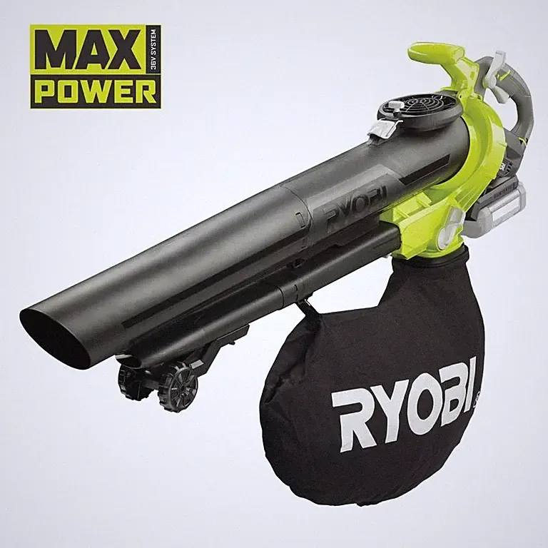 Ryobi 36V Akku-Laubsauger & Gebläse RBV36B – Solo-Gerät (ohne Akku & Ladegerät)