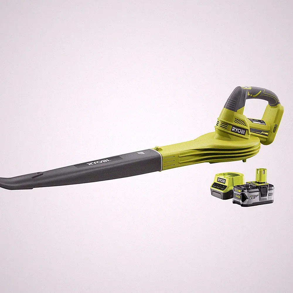 Ryobi ONE+ Akku-Laubgebläse RBL1820S40F, 18Volt, Laubbläser, grün