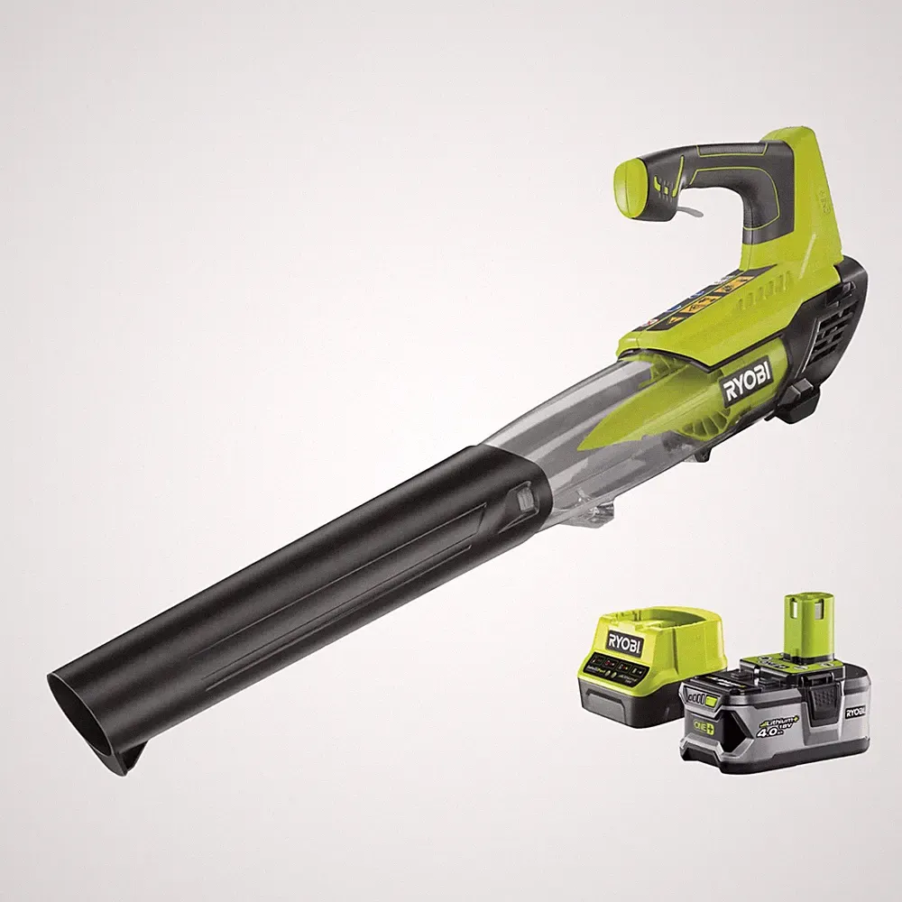Ryobi RBL18JB40F - Akku-Laubbläser 'ONE+ ' 18 V, mit Akku und Ladegerät
