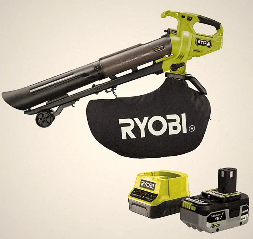 Ryobi RY18BVXA-150 Akku-Laubsauger Set 18V Brushless inkl. Akku und Ladegerät