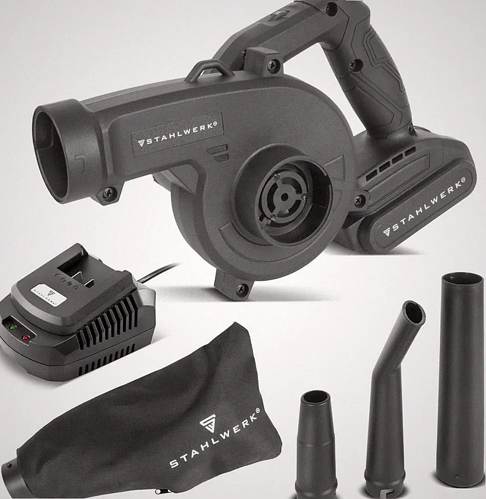 STAHLWERK MAG-20 ST 2-in-1 Akku Laubbläser & Sauger 20V, 98 m/s, 18.000 U/min