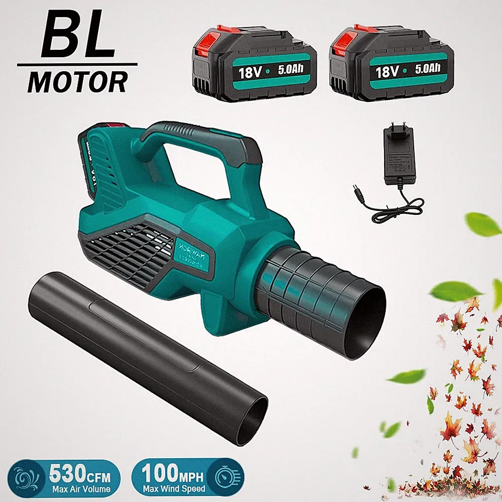 Starker 530CFM Laubbläser 21V, passend für Makita 18V Akku, 2 Akkus