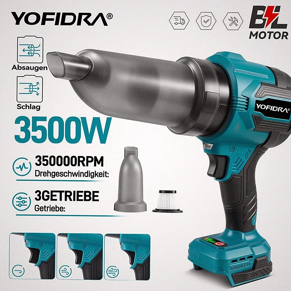 Turbo Gebläse Turbogebläse Für Makita 18V Akku Handbläser Luftgebläse Laubbläser