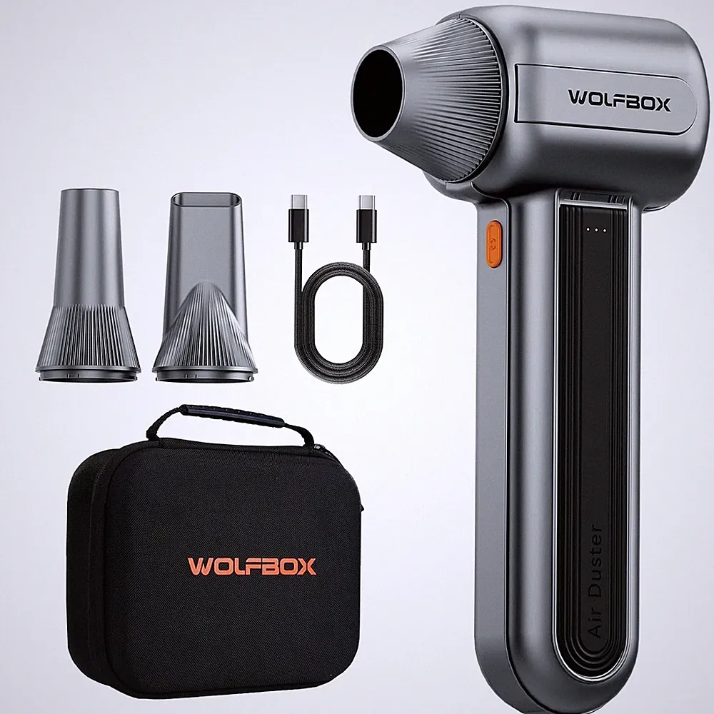 Wolfbox MF400 Akku Laubbläser 453W Bürstenloser Motor - 72 m/s Luftstrom