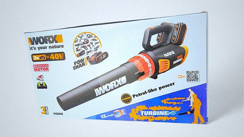 WORX Laubbläser Bläser WG584E inkl. 2x Akku und Ladegerät
