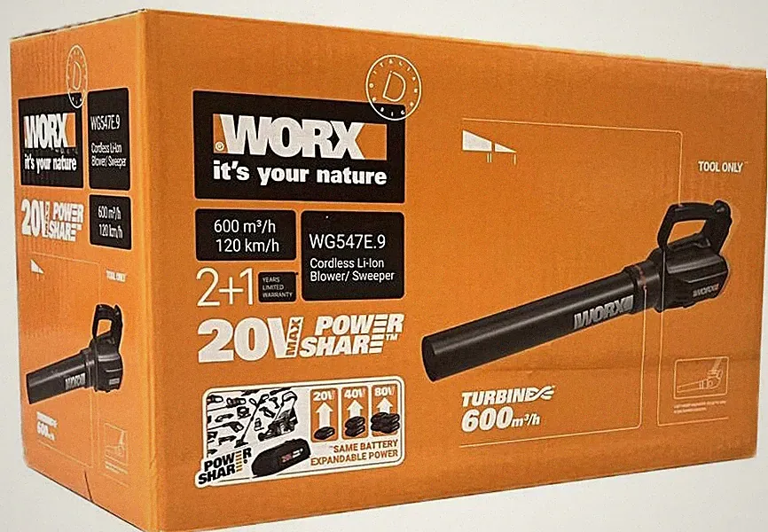 WORX WG547E.9 Akku-Laubbläser Solo 20V Max