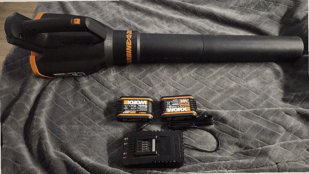 WORX WG547E.9 Akku-Laubbläser Turbine 20V - Höhe Leistung Mit Turbinen-Technolog