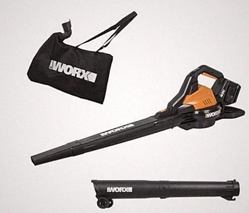 WORX WG583E Akku Laubbläser Laubsauger Brushless 2 Akkus 4,0 Ah Ladegerät