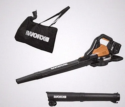 WORX WG583E Akku Laubbläser Laubsauger Brushless 2 Akkus 4,0 Ah Ladegerät