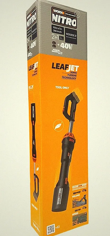 WORX WG585E.9 Akku-Laubbläser Solo 2x 20V Max