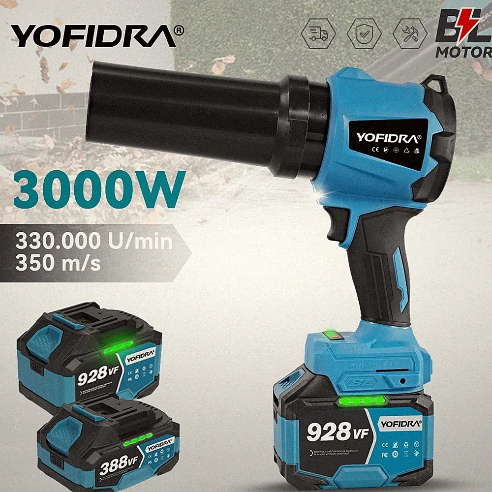 YOFIDRA® Für Makita 18V Akku Laubbläser Laubgebläse Turbo Gebläse Fan Bläser
