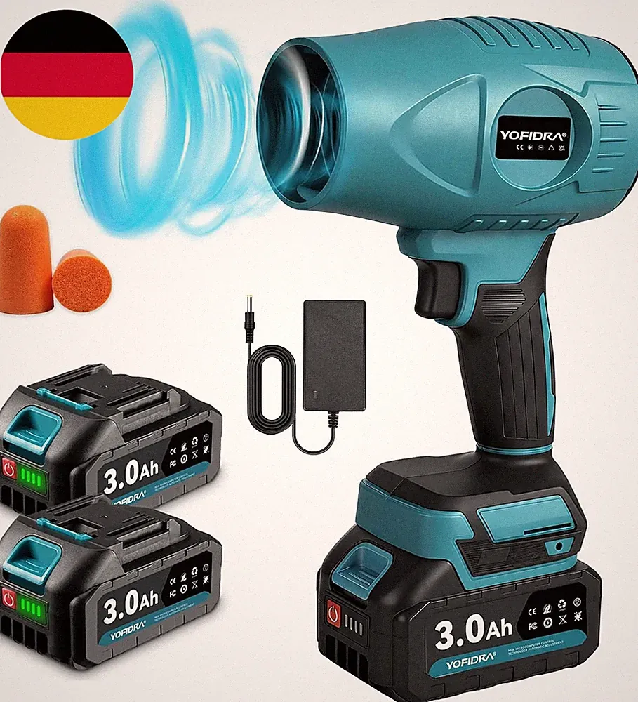 Yofidra Turbo Gebläse, 160M/S Akku Laubbläser